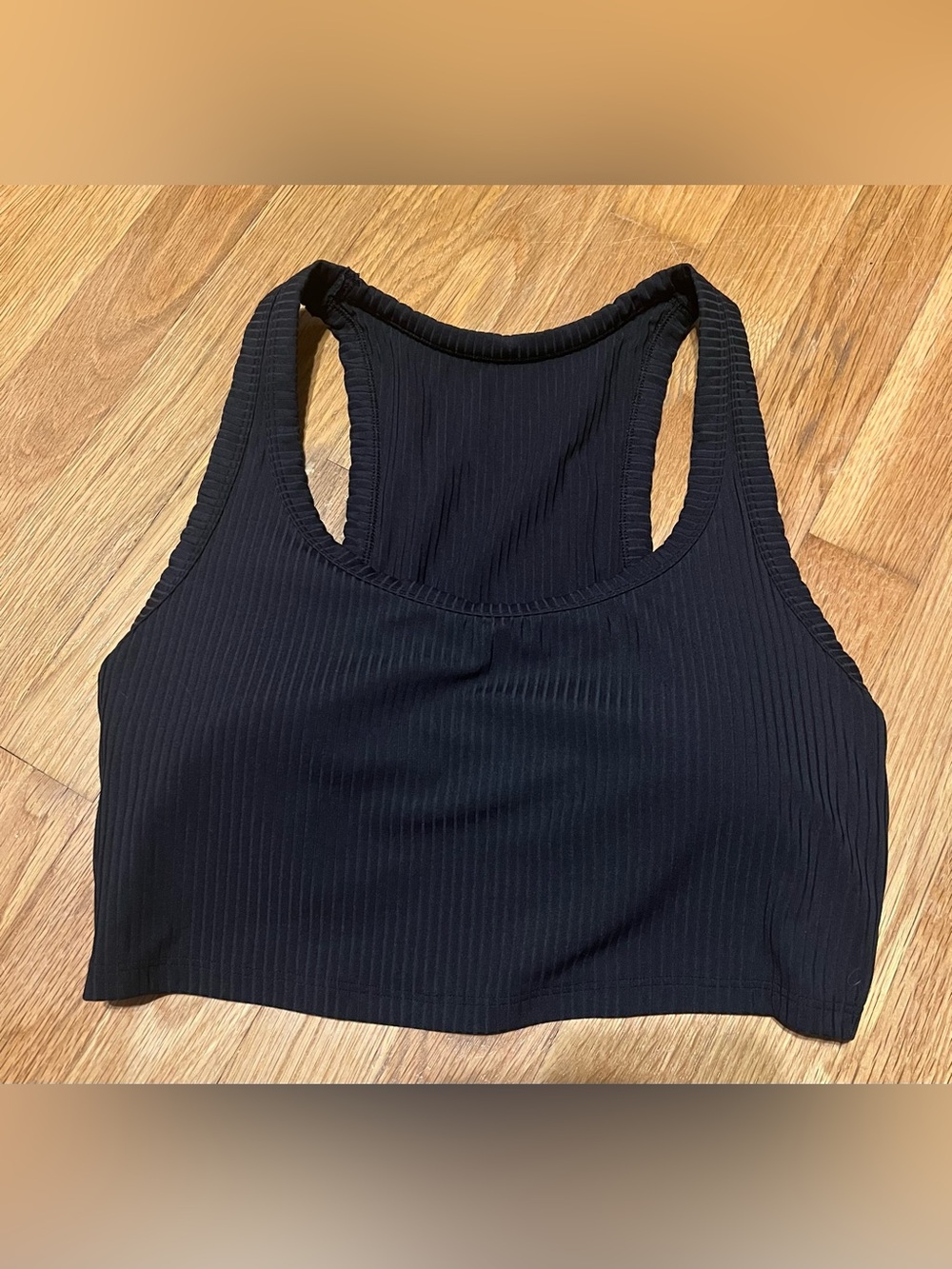 all in motion Black Ribbed Racerback Bra Top (MED) and Shorts (S) Set of (3) - Picture 11 of 16